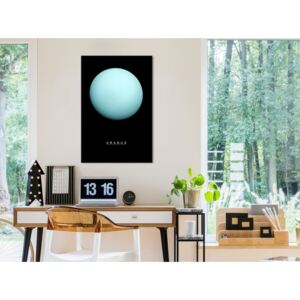 Canvas Print Minimalist: Uranus (1 Part) Vertical