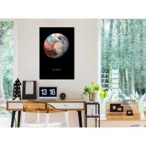Canvas Print Minimalist: Pluto (1 Part) Vertical