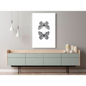 Canvas Print For Teenagers: Two Butterflies (1 Part) Vertical
