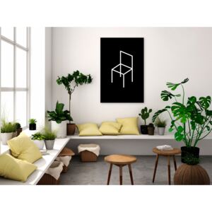 Canvas Print Minimalist: Chair (1 Part) Vertical