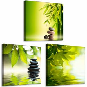 Canvas Print Zen: Spa on the Water (3 Parts)