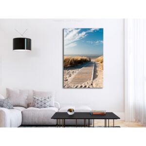 Canvas Print Sea: Lonely Beach (1 Part) Vertical