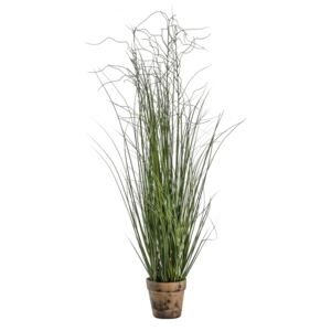 Faux Potted Onion Grass, Small