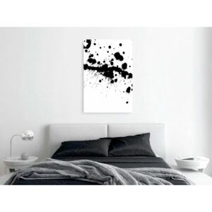 Canvas Print Black and White: Trace of Passion (1 Part) Vertical