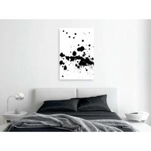 Canvas Print Black and White: Emotions Picture (1 Part) Vertical