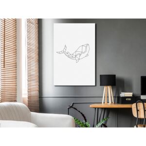 Canvas Print Black and White: Big Fish (1 Part) Vertical