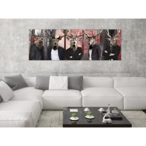 Canvas Print For Teenagers: People in Masks (1 Part) Narrow