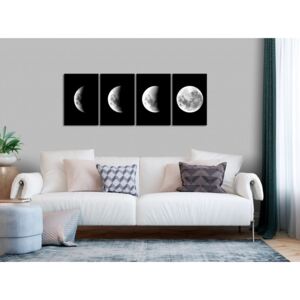 Canvas Print In the Moonlight: Moon Phases (4 Parts)