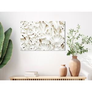 Canvas Print Other Flowers: Ceramic Leaves (1 Part) Wide