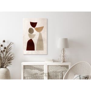 Canvas Print Abstract: Balance of Shapes (1 Part) Vertical