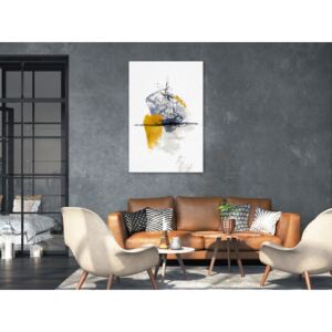 Canvas Print Abstract: Birds Over Water (1 Part) Vertical