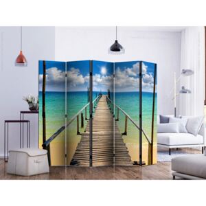 Room divider: Beach, sun, bridge II [Room Dividers]