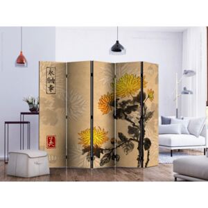 Room divider: Chrysanthemums II [Room Dividers]