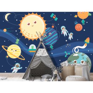 Wall mural For Children: Happy Planets