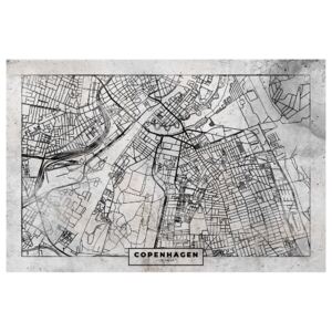 Corkboard Map Decorative Pinboards: Copenhagen Plan [Cork Map]