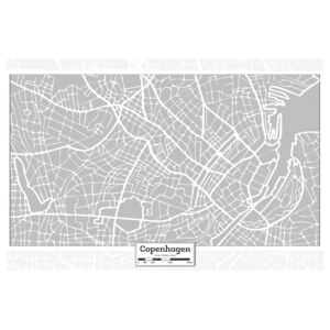 Corkboard Map Decorative Pinboards: Capital of Denmark [Cork Map]