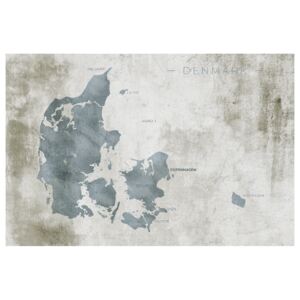 Corkboard Map Decorative Pinboards: Scandinavian Blue [Cork Map]