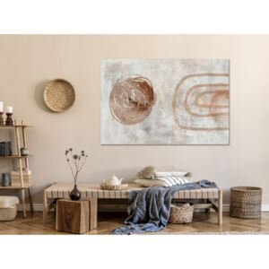 Canvas Print Abstract: Pastel Sun (1 Part) Wide