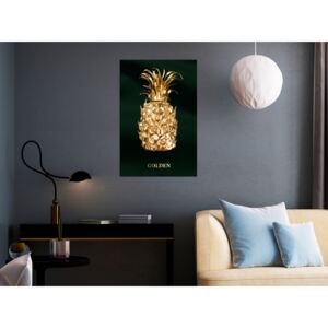 Canvas Print Fruits: Golden Exotic (1 Part) Vertical