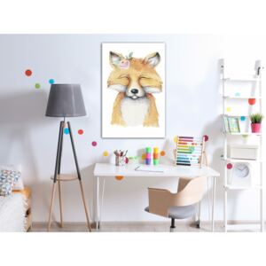 Canvas Print For Children: Red Fox (1 Part) Vertical