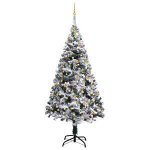 Artificial Christmas Tree with LEDs&Ball Set Green 240 cm PVC