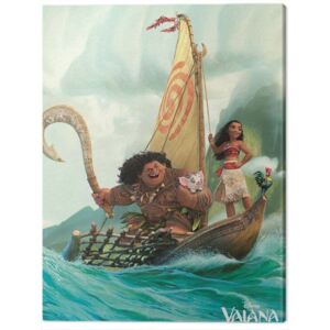 Canvas Print Vaiana - Boat, (60 x 80 cm)