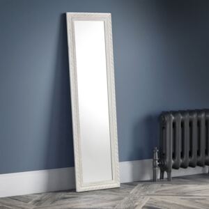 Allegro White Pewter Wall Mirror