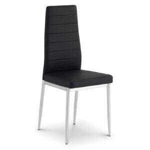 Greenwich Black Leather Dining Chair