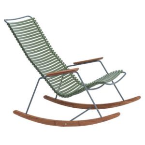 Click Rocking chair - / Plastic & bamboo by Houe Green
