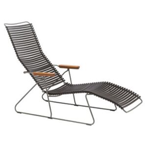 Click Sun lounger - Multiposition backrest by Houe Black