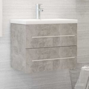 VidaXL Sink Cabinet Concrete Grey 60x38.5x48 cm Chipboard