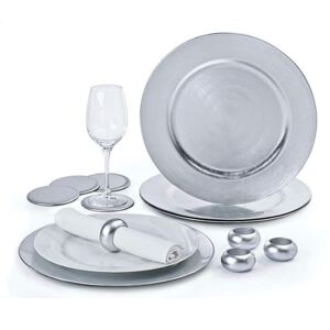 Charger Plate Set of 12 Silver