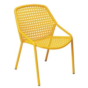 Croisette Stackable armchair by Fermob Yellow