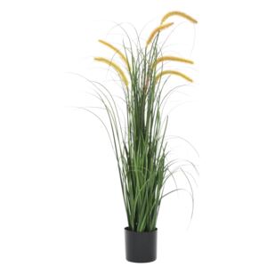VidaXL Artificial Grass Plant with Cattail 110 cm
