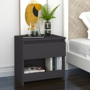 VidaXL Bedside Cabinet Grey 40x30x39 cm Chipboard