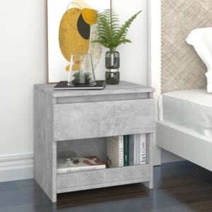 VidaXL Bedside Cabinet Concrete Grey 40x30x39 cm Chipboard