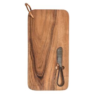 Manchego Mango Wood Cheeseboard and Knife Set