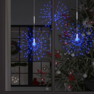 Outdoor Christmas Firework Lights 2pcs Blue 50cm 280 LEDs