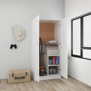 Wardrobe White 82.5x51.5x180 cm Chipboard