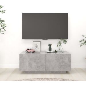 TV Cabinet Concrete Grey 100x35x40 cm Chipboard