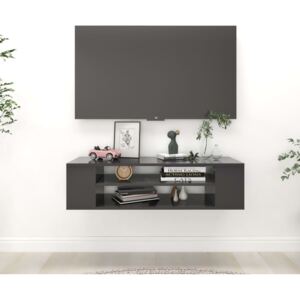 Hanging TV Cabinet Grey 100x30x26.5 cm Chipboard