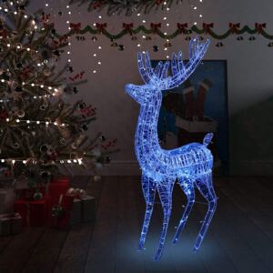 Acrylic Christmas Blue Light Up Reindeer