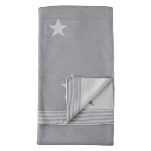 Baxter Knitted Star Throw in Grey
