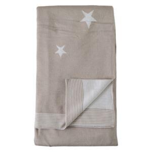 Baxter Knitted Star Throw in Taupe