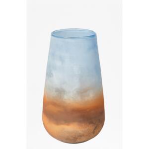 Tall Cylinder Ombre Vase - blue mix