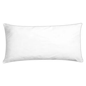 Bed Pillow White Japara Cotton Rectangular 40 x 80 cm Bedroom Cushion Sleeping Beliani