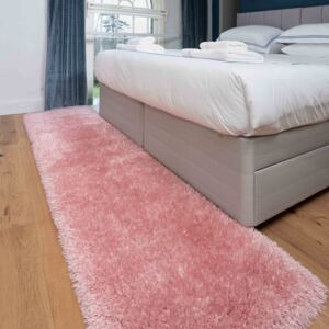 Deluxe Thick Soft Blush Pink Shaggy Hall Runner Rug - Whistler