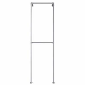 ZIITO W1 - Wall mounted clothes rack with two pipes