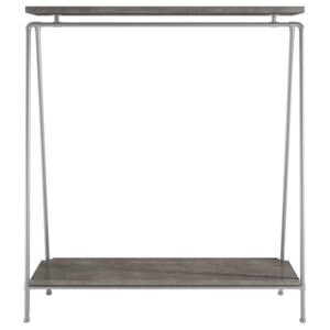ZIITO SD - Tall clothes rack with two wooden shelves