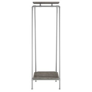 ZIITO SD - Tall clothes rack with two wooden shelves